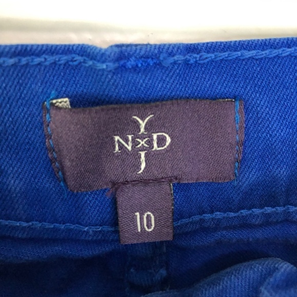 NYDJ Lift Tuck Ankle Jegging Jeans Cobalt Blue Size 10 - Picture 2 of 15